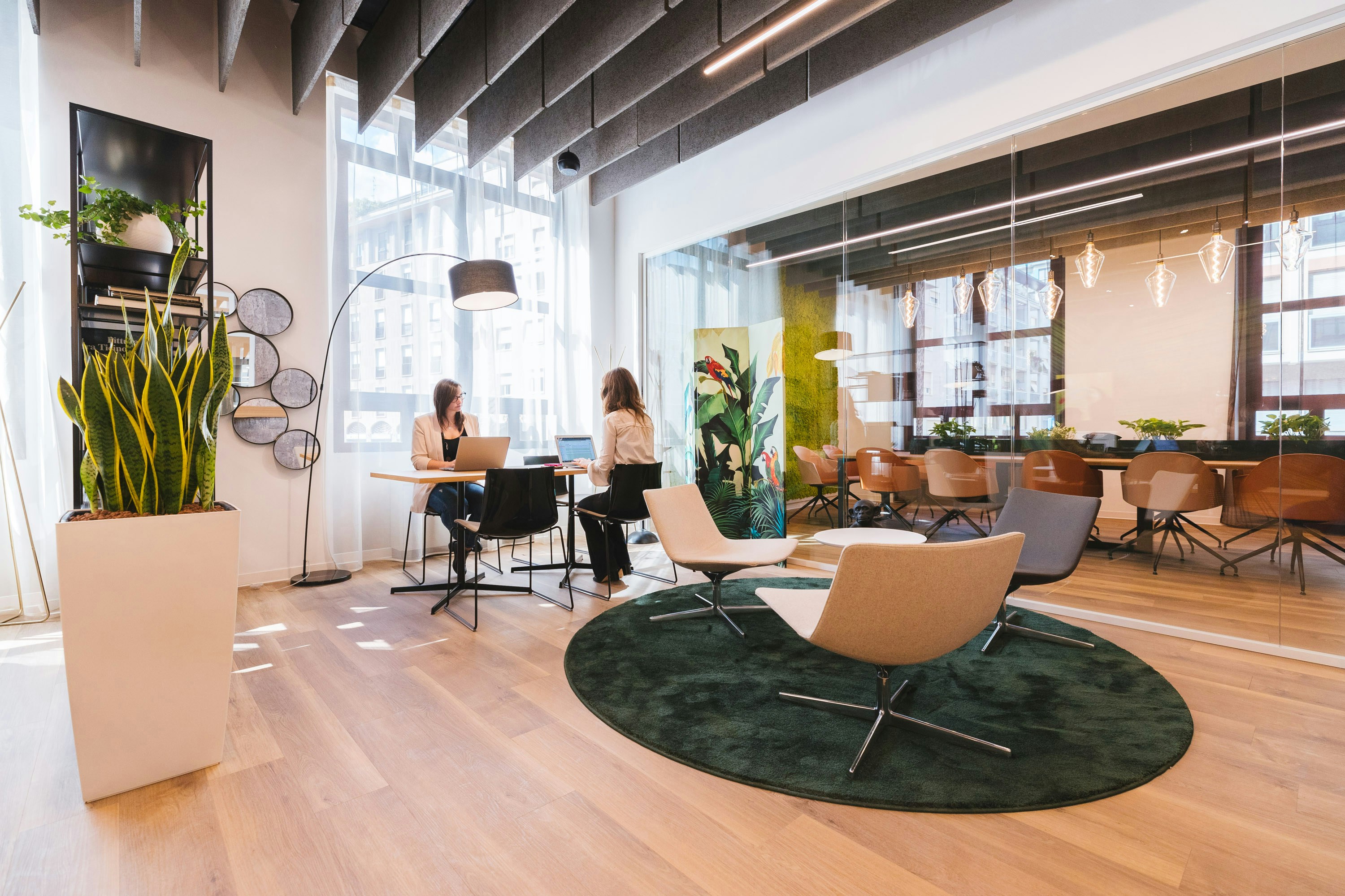Modern office skyline and consultancy atmosphere